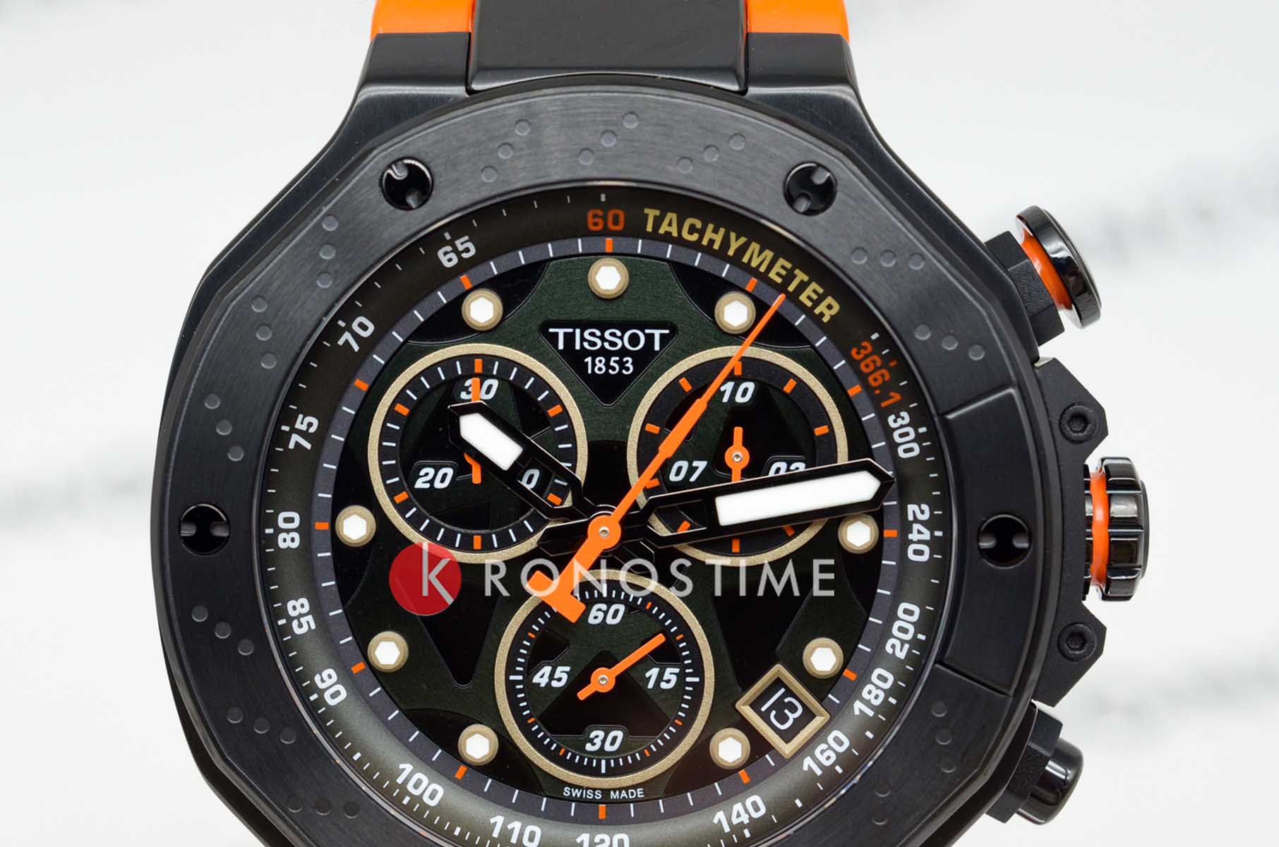 Tissot Tissot T-Race MotoGP Quartz Chronograph T141.417.37.051.02, t-sport швейцария мужские часы на браслете каучук боковой вид
