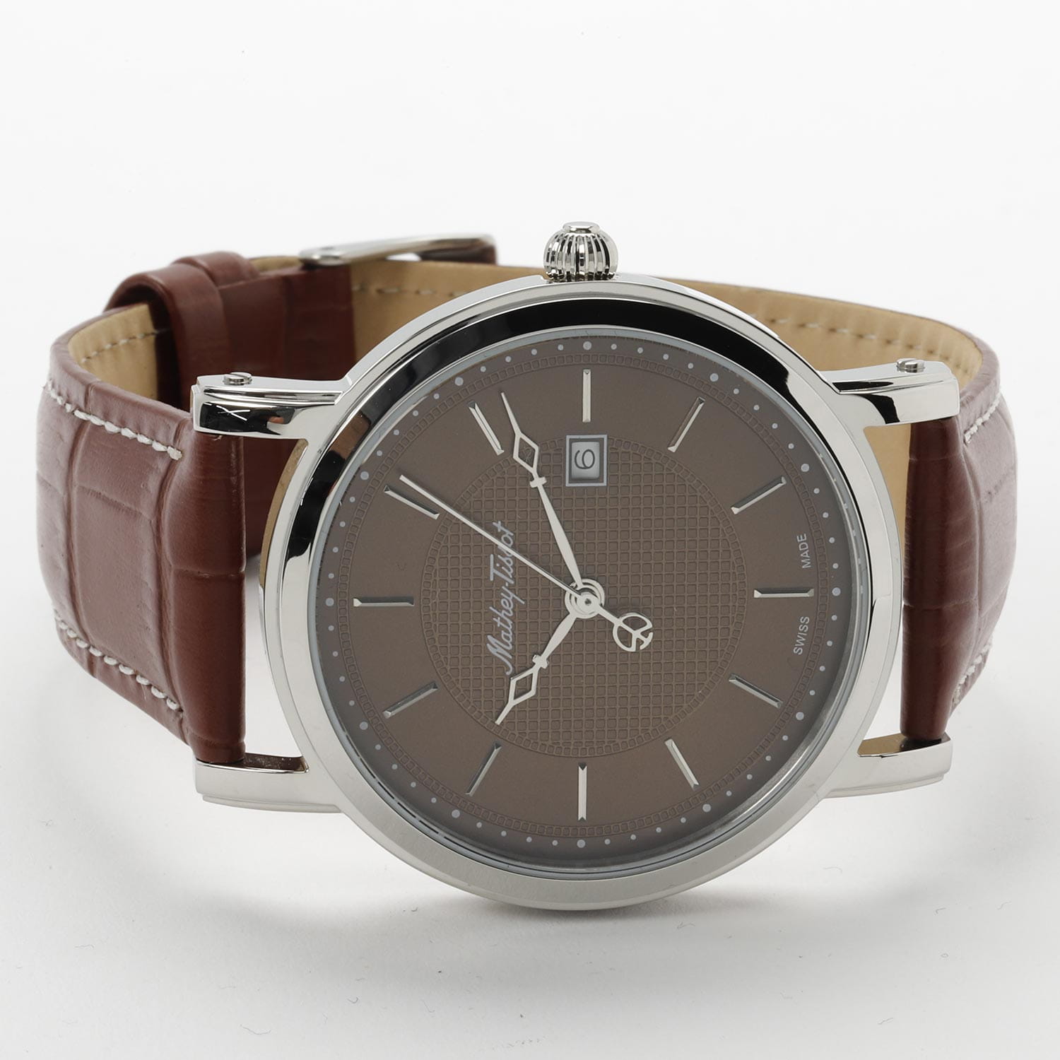Оригинальные часы Mathey-Tissot Mathey-Tissot City Leather HB611251AM кварцевые калибр механизма ronda 585 общий вид