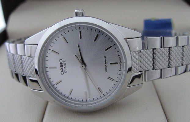 Casio Casio Collection LTP-1274D-7A кварцевые женские часы часы крупный план серебристый циферблата
