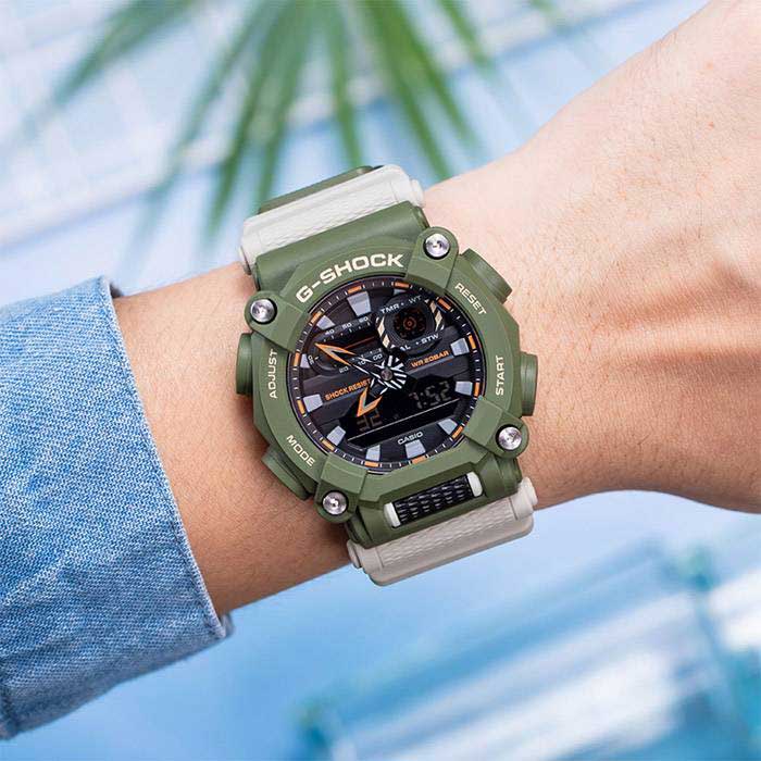 Оригинальные часы Casio Casio G-Shock GA-900HC-3A электронные калибр механизма  общий вид