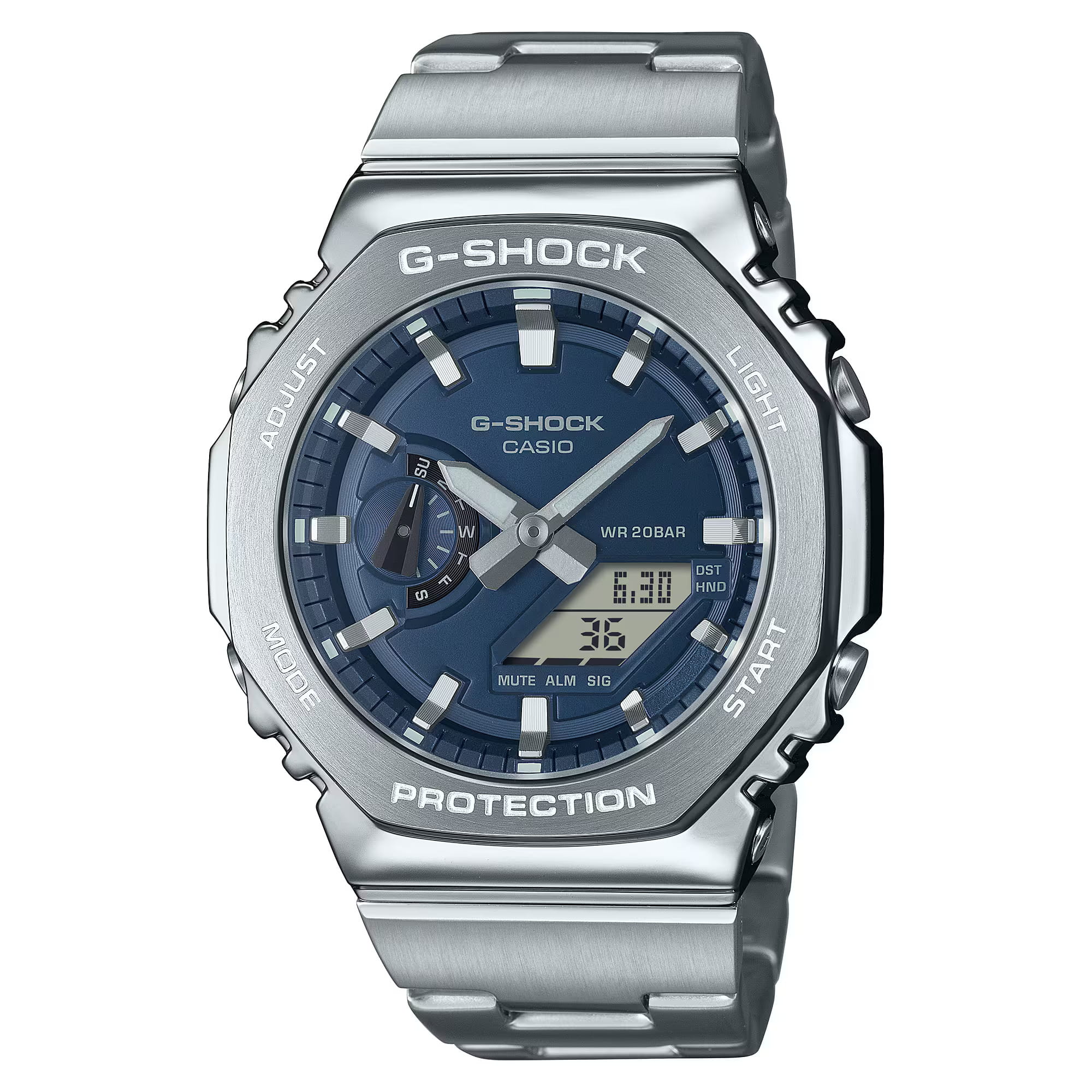 Casio Casio G-Shock GM-2110D-2B GM, наручные мужские часы фото под углом
