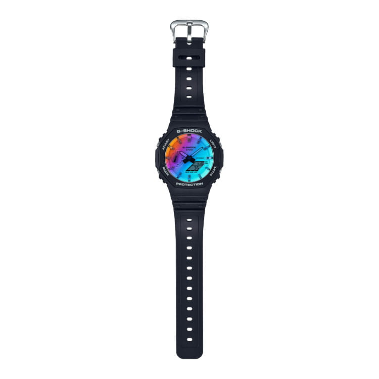 Casio Casio G-Shock GA-2100SR-1A GA-2100, наручные мужские часы фото под углом