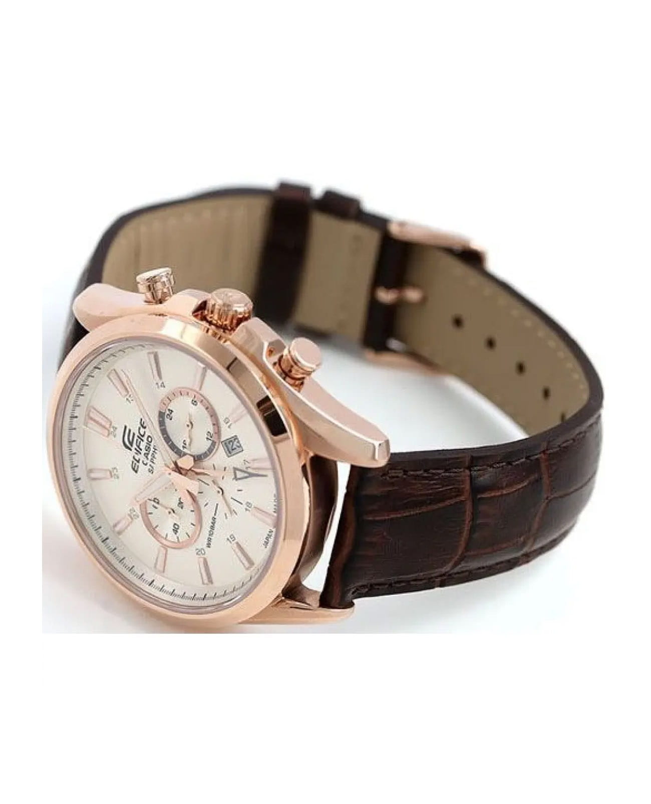 Casio Casio Edifice EFB-504JGL-7A мужские часы шампань циферблат на запястье