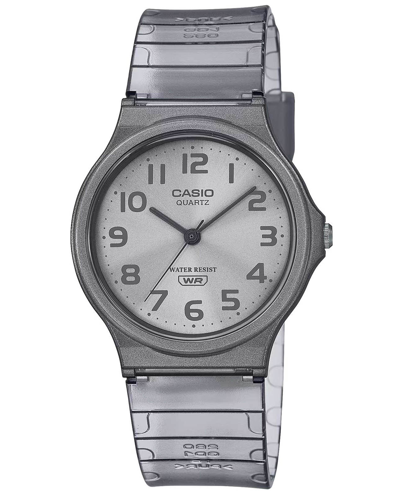 Casio Casio Collection MQ-24S-8BDF (MQ-24S-8B)  MQ-24S-8B кварцевые женские часы серый циферблат, браслет пластик — вид спереди