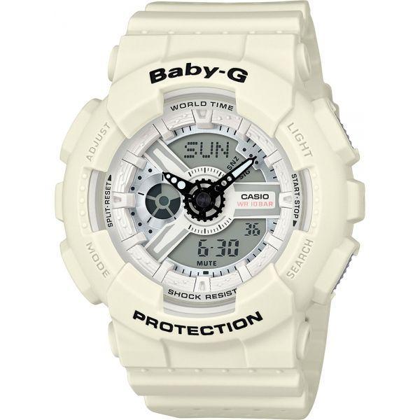 Casio Casio Baby-G BA-110PP-7A  BA-110PP-7A  женские часы  циферблат, браслет  — вид спереди