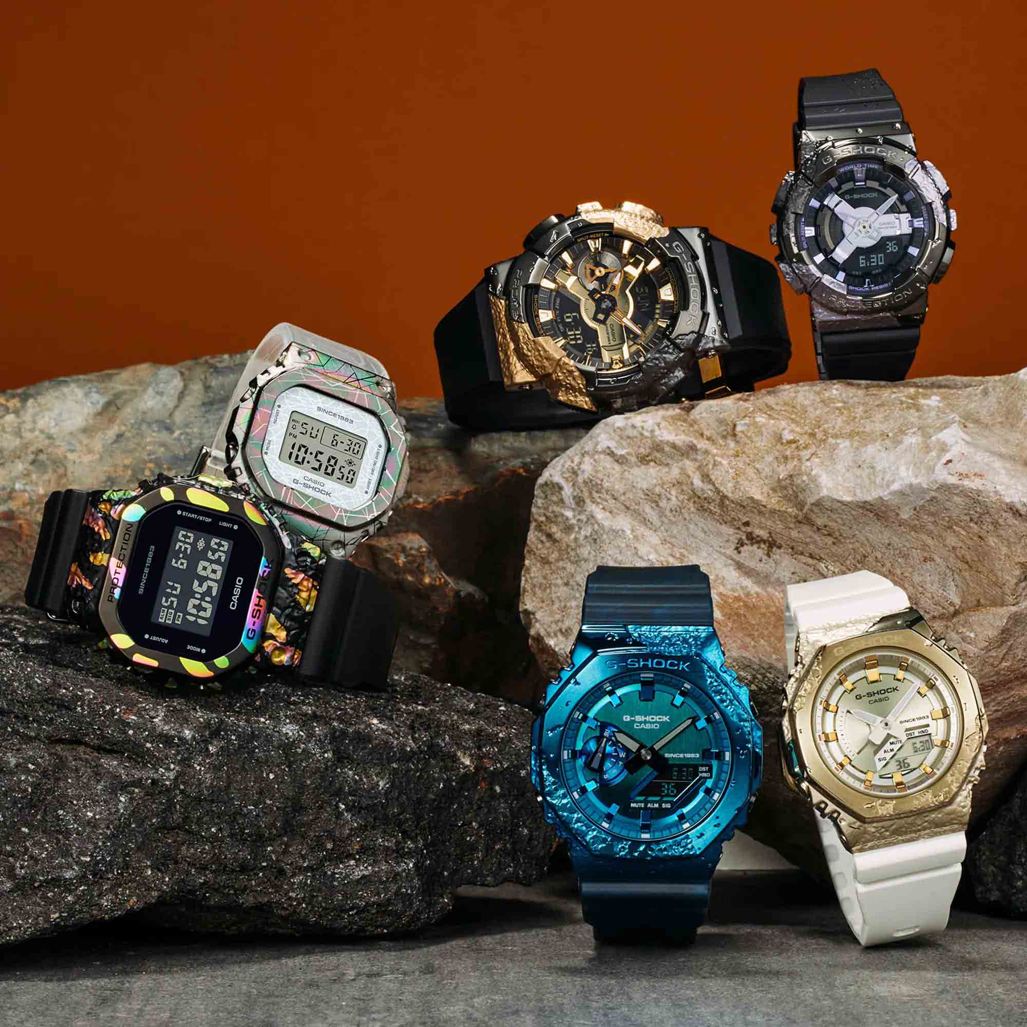 Casio Casio G-Shock GM-S5640GEM-7DR (GM-S5640GEM-7) GM-S5640GEM-7 оригинальные женские часы в комплекте с коробкой
