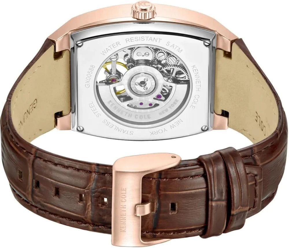 Kenneth Cole Kenneth Cole Automatic KCWGX0058803,  сша мужские часы на браслете кожаный боковой вид