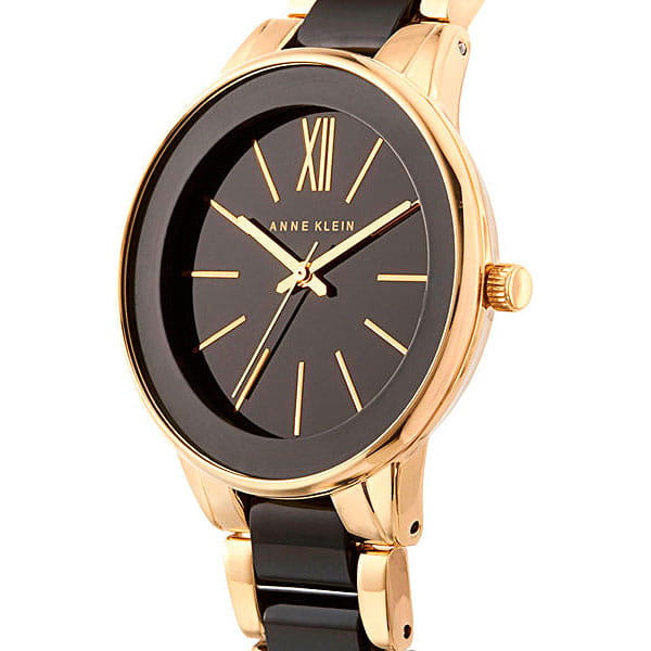 Anne Klein 1412BKGB женские часы застежка крупным планом