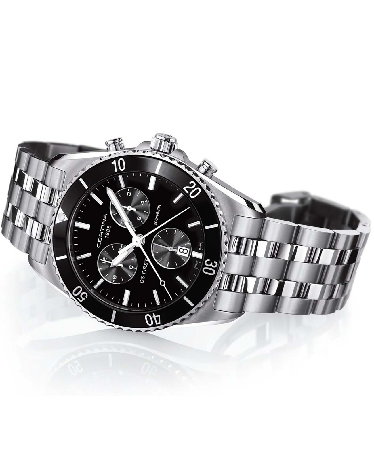 Оригинальные часы Certina Certina DS First C014.417.11.051.00 кварцевые калибр механизма eta 251.262 общий вид