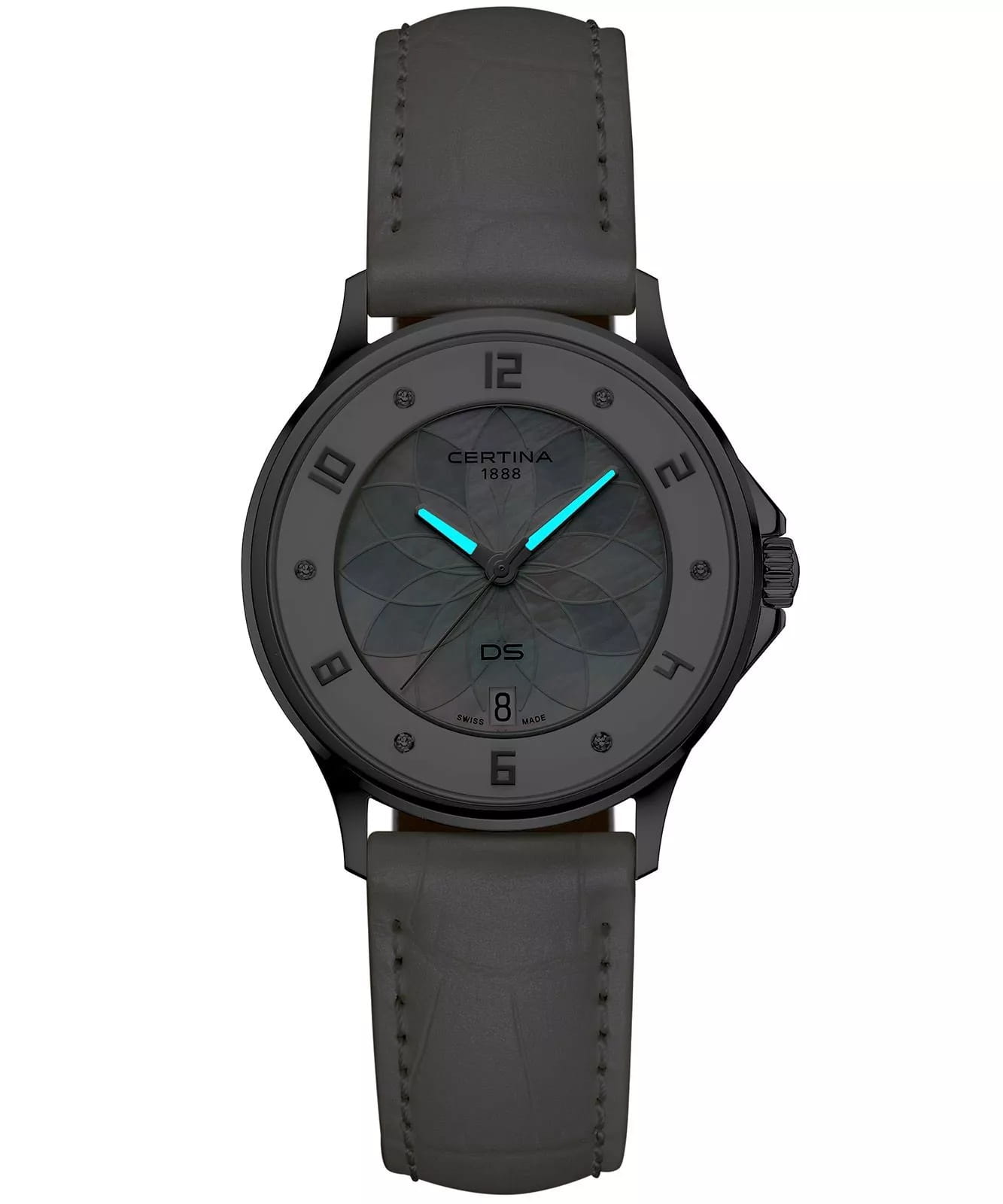 Certina Certina DS-6 Lady C039.251.16.116.00 кварцевые женские часы часы крупный план белый циферблата