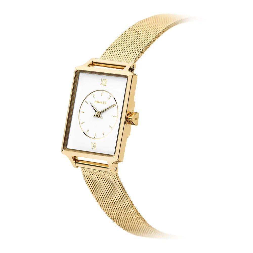 Amalys Amalys Hepburn AMW-031,  бельгия женские часы на браслете нержавеющая сталь с pvd-покрытием боковой вид