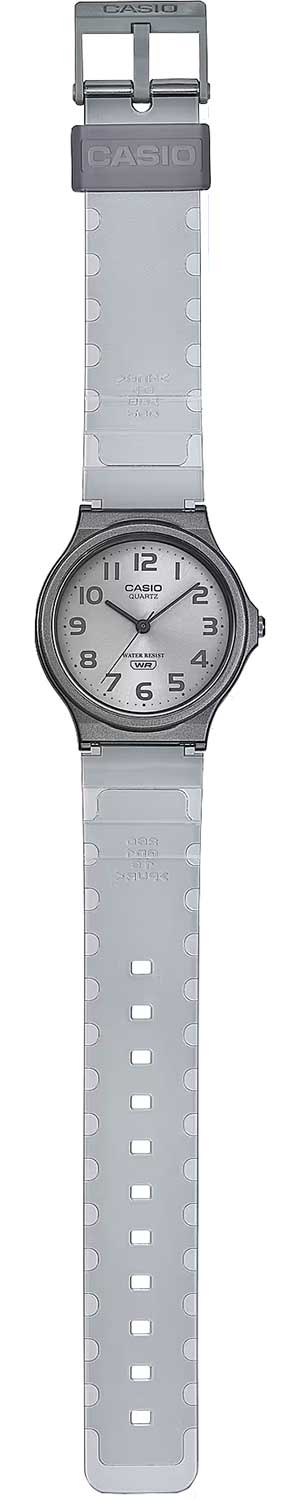 Casio Casio Collection MQ-24S-8BDF (MQ-24S-8B) кварцевые женские часы часы крупный план серый циферблата
