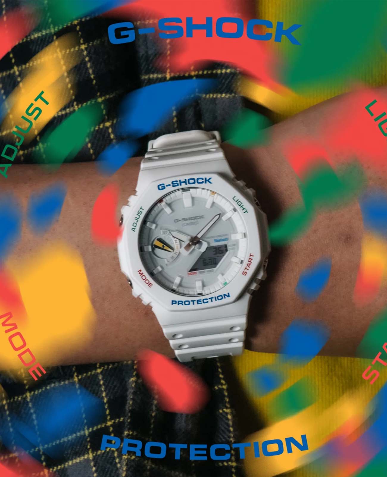 Casio Casio G-Shock GA-B2100FC-7ADR (GA-B2100FC-7A) GA, наручные мужские часы фото под углом