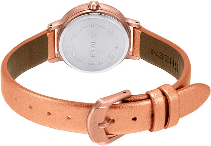 Casio Casio Sheen SHE-4060PGL-4A, sheen япония женские часы на браслете кожаный боковой вид