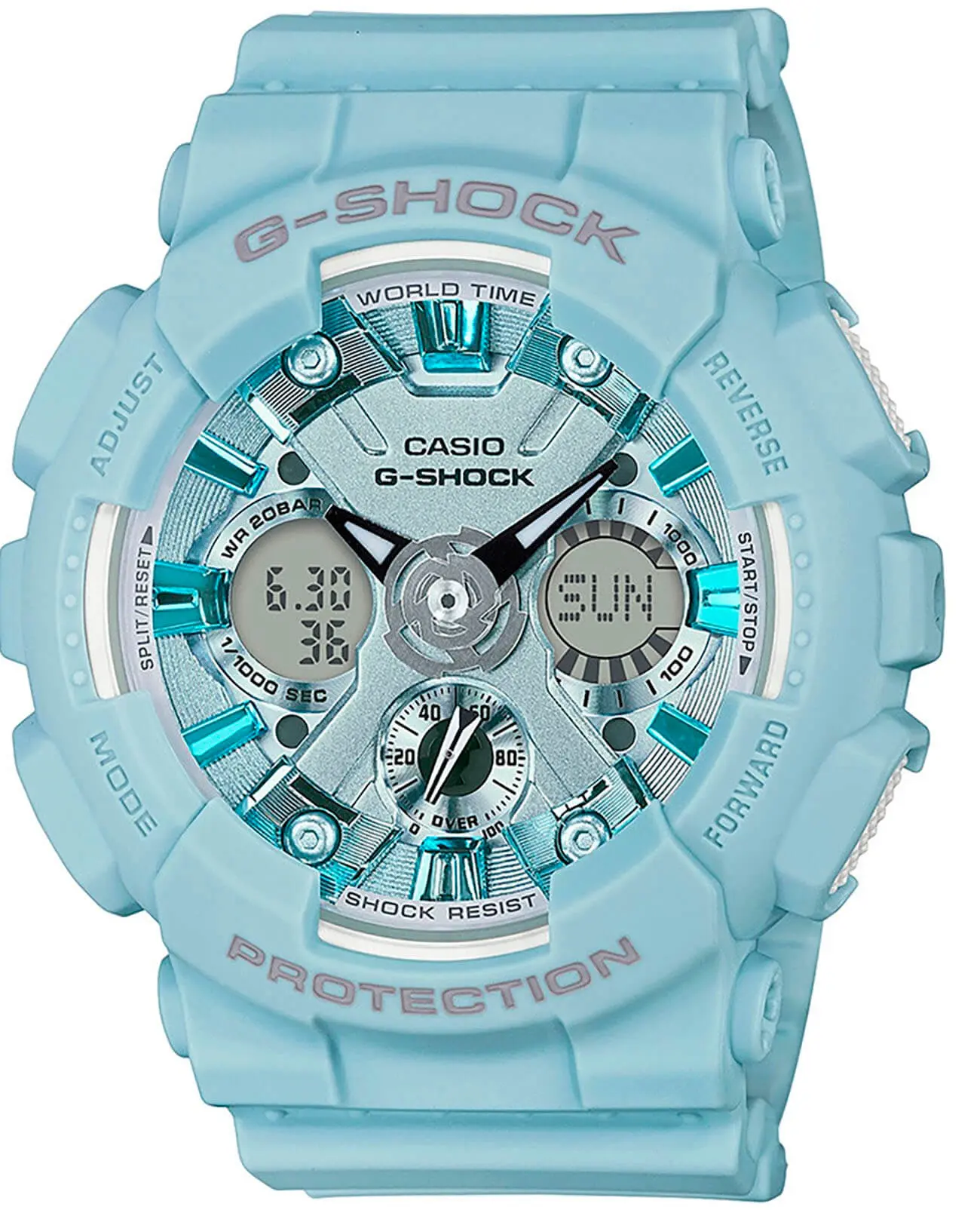 Часы Casio G-Shock GMA-S120DP-2A купить в Омске по цене 17097 RUB:  описание, характеристики