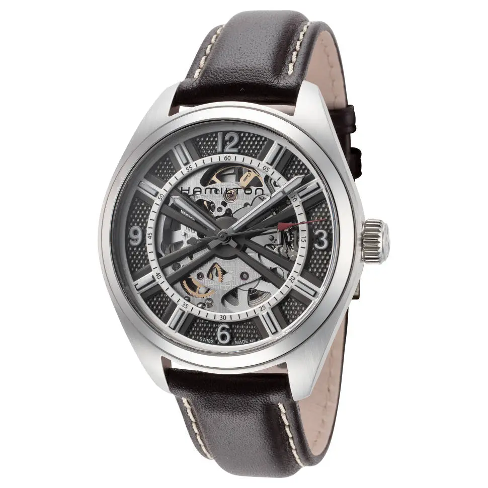 Hamilton khaki field on sale skeleton