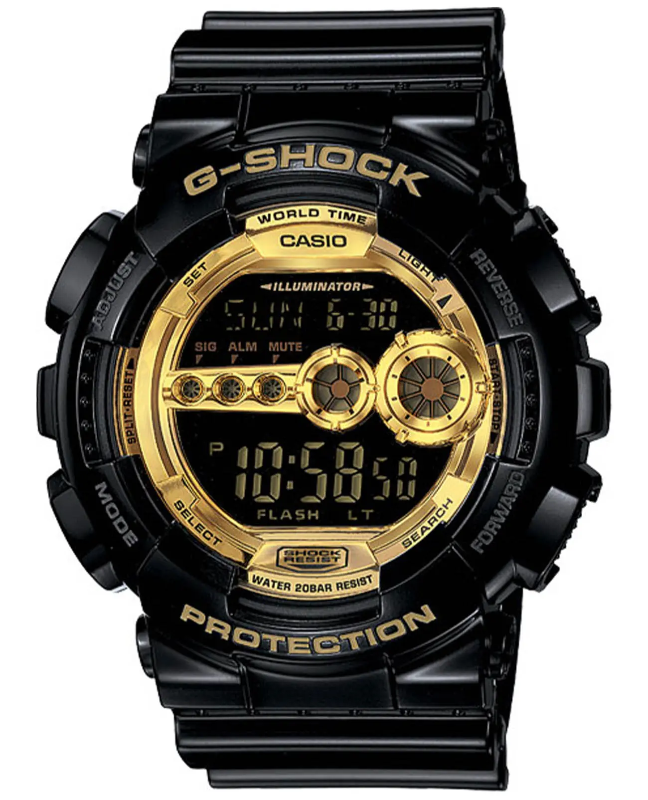 Часы Casio G-Shock GD-100GB-1 купить в Омске по цене 14875 RUB: описание,  характеристики