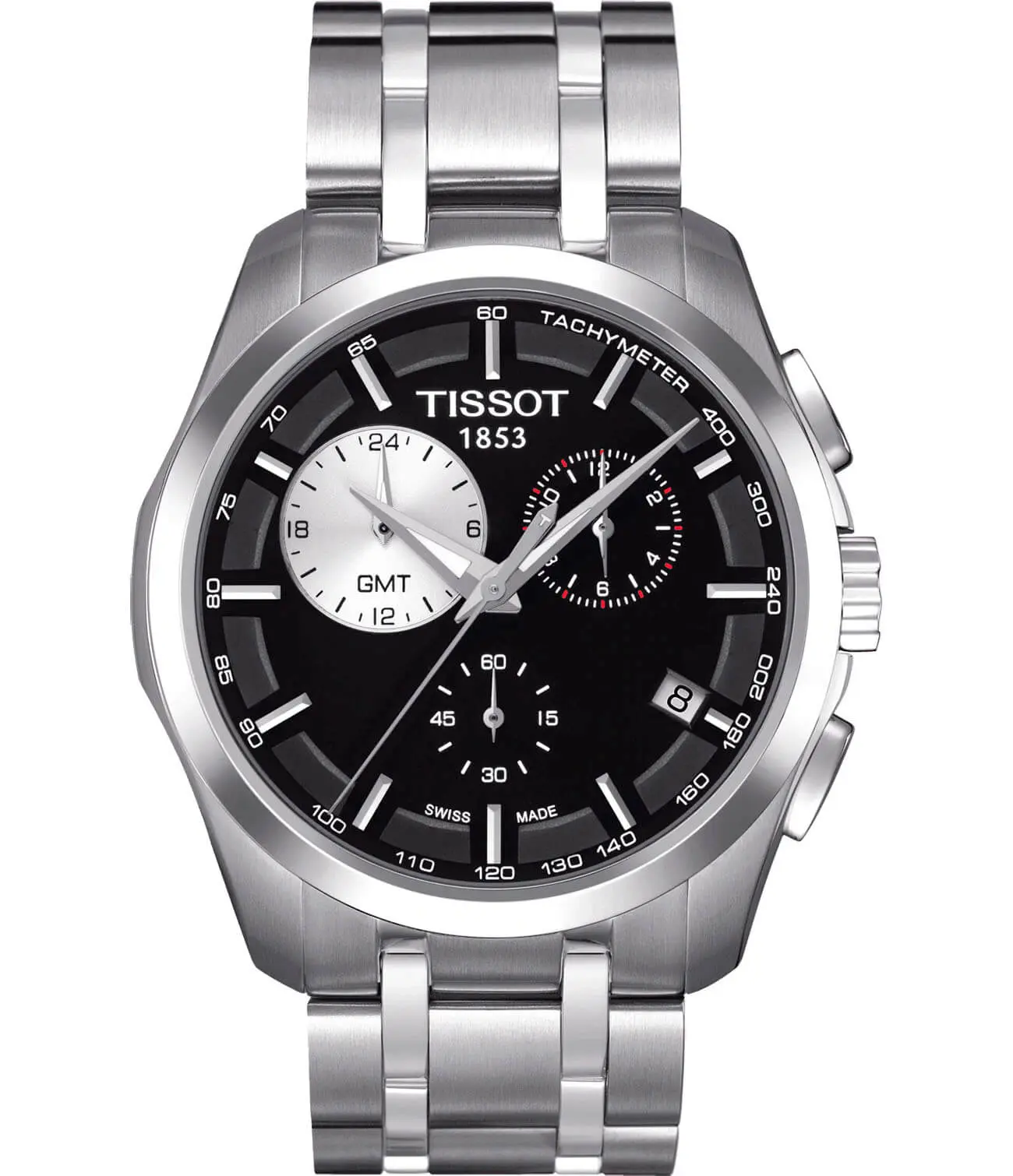 Часы Tissot Couturier GMT T0354391105100 купить в Казани по цене 89500 RUB:  описание, характеристики