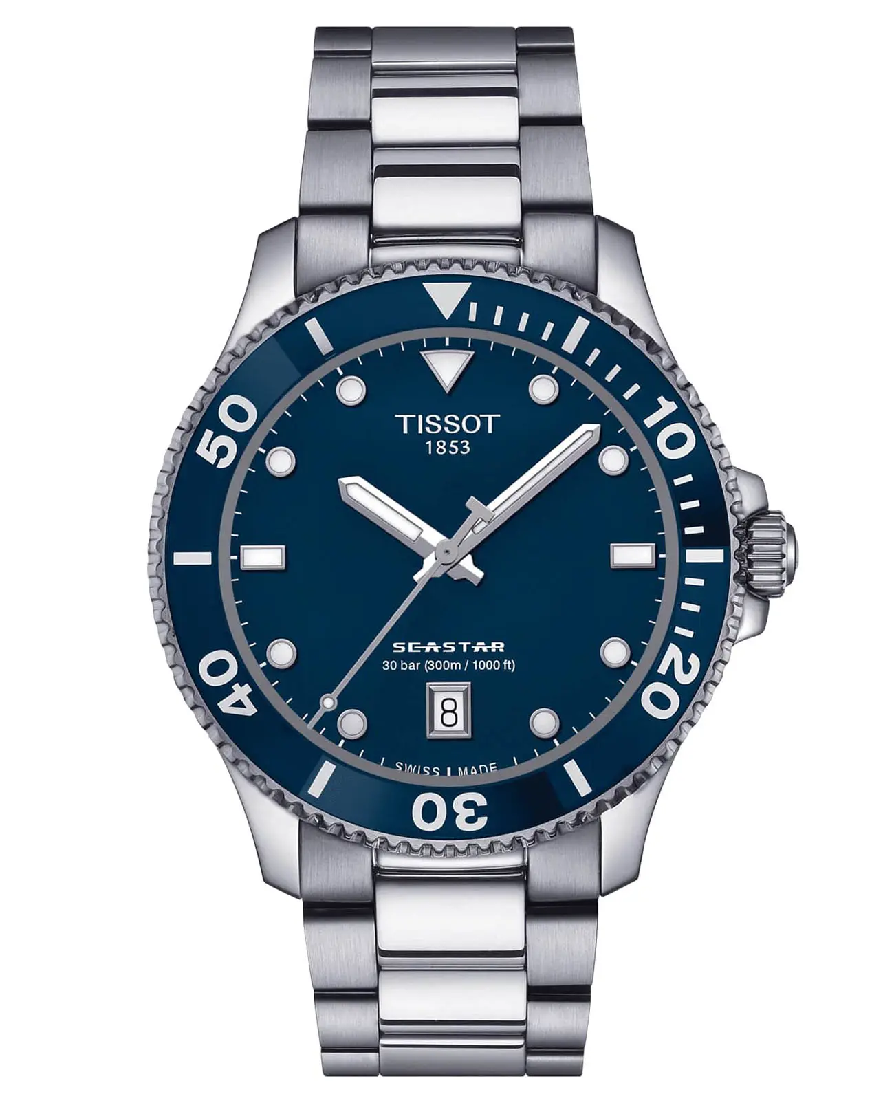 Часы Tissot Seastar 1000 T1204101104100 купить в Новосибирске по цене 65489  RUB: описание, характеристики