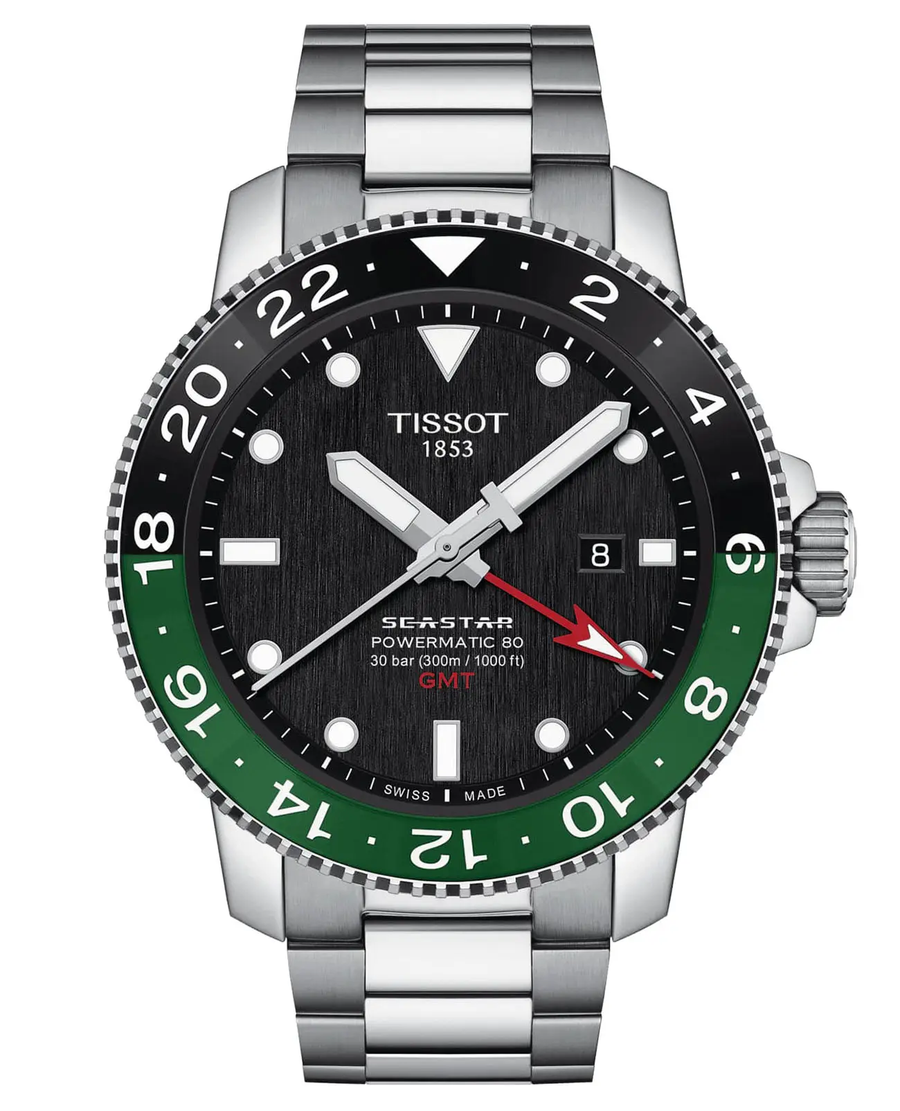 Часы Tissot Seastar 1000 Powermatic 80 GMT T1204291105101 купить в  Екатеринбурге по цене 154498 RUB: описание, характеристики