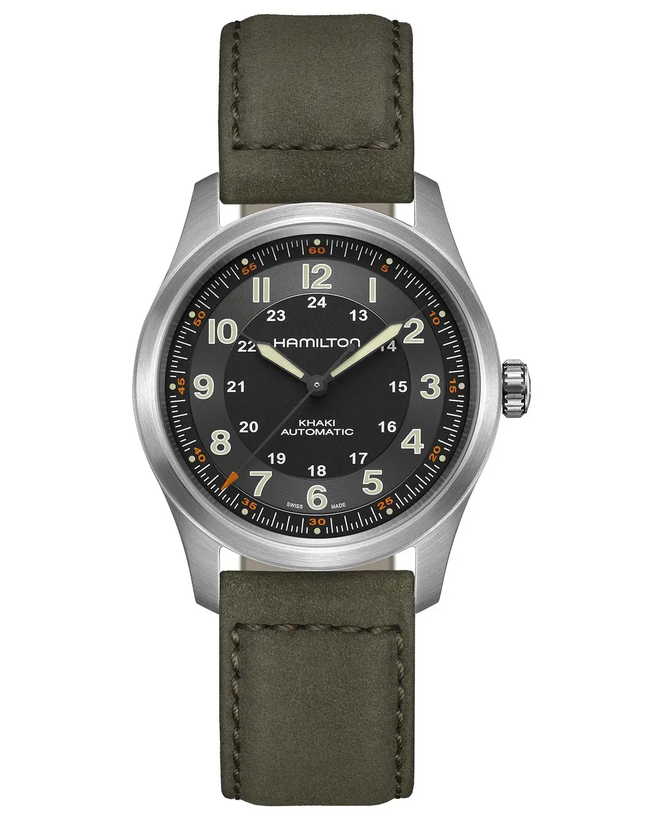 Часы Hamilton Khaki Field Titanium Auto H70205830 купить в Орле по цене  135333 RUB: описание, характеристики