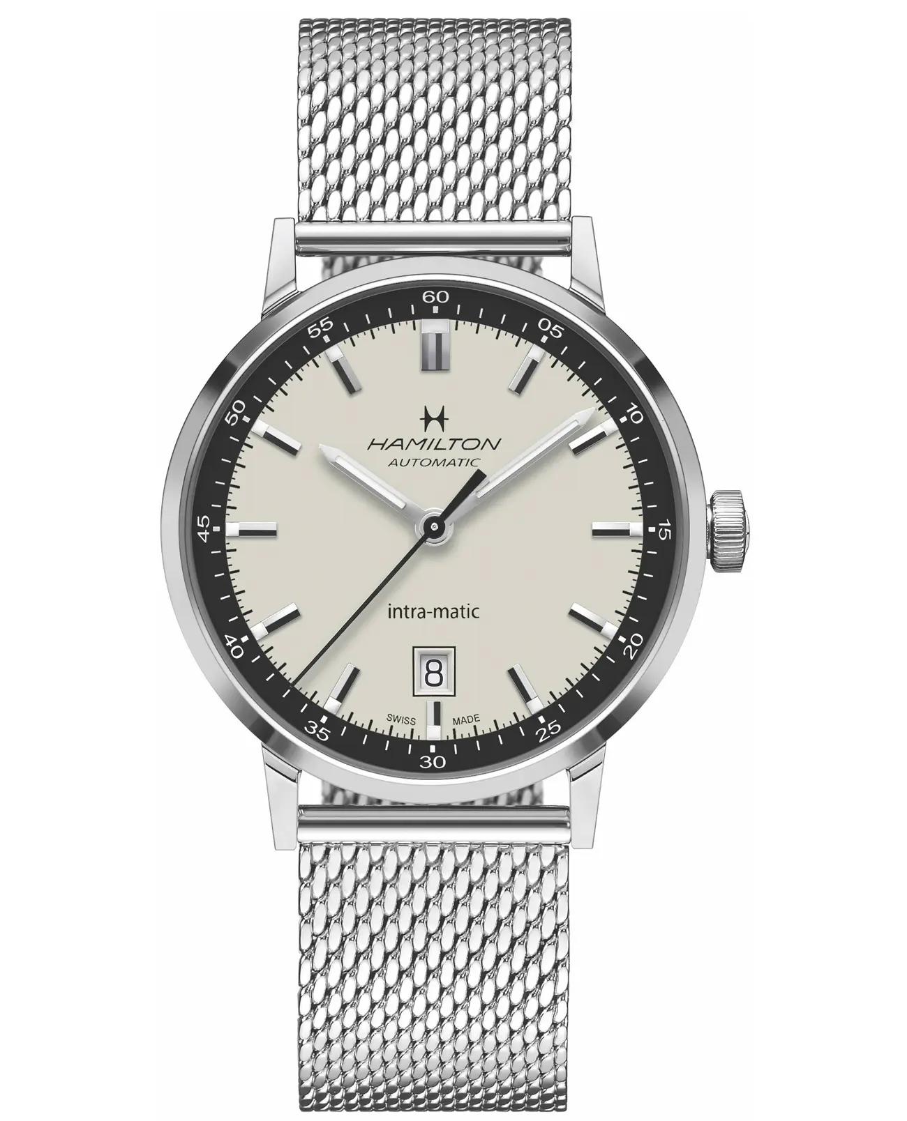 Часы Hamilton American Classic Intra-Matic Auto H38425120 купить в  Владивостоке по цене 139591 RUB: описание, характеристики