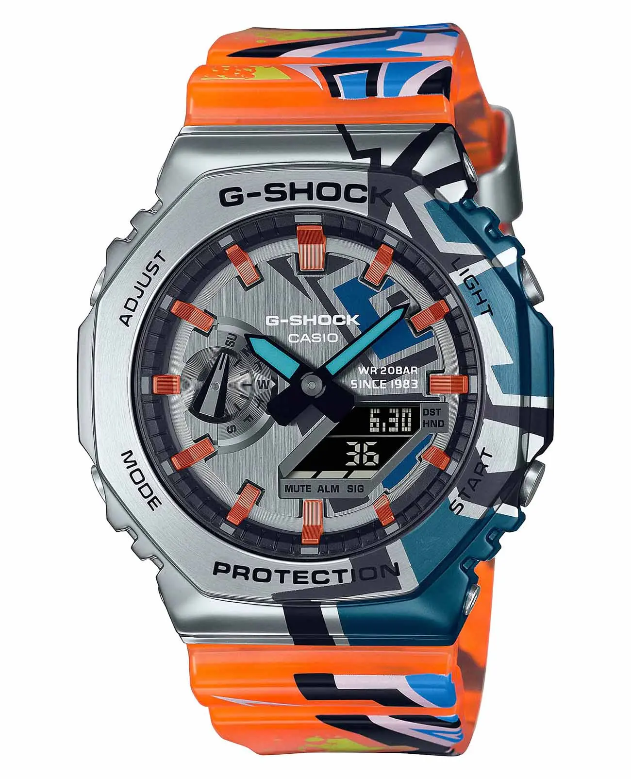 Часы Casio G-Shock GM-2100SS-1A купить в Казани по цене 39980 RUB:  описание, характеристики