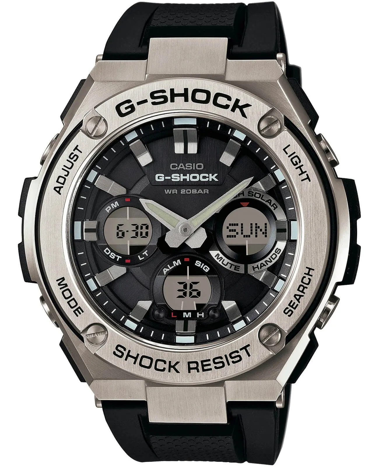 Часы Casio G-Shock GST-W110-1A купить в Мурманске по цене 45675 RUB:  описание, характеристики