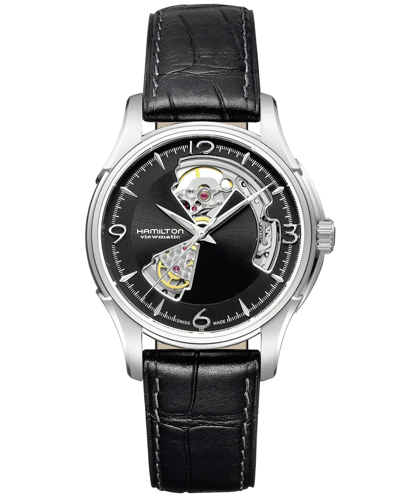 Часы Hamilton Jazzmaster Open Heart Auto H32565735 купить в Уфе по цене  133888 RUB: описание, характеристики