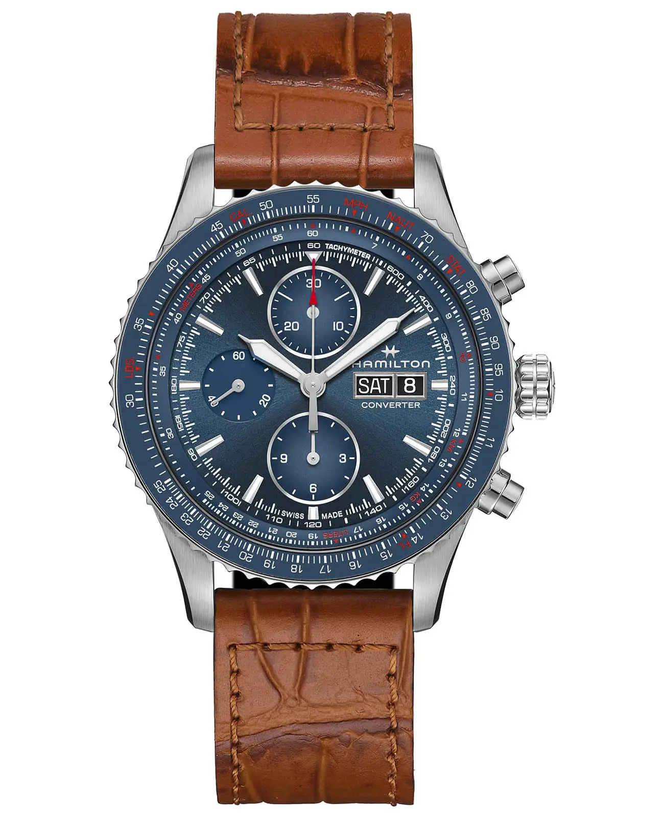 Часы Hamilton Khaki Aviation Converter Auto Chrono H76746540 купить в  Волгограде по цене 290287 RUB: описание, характеристики