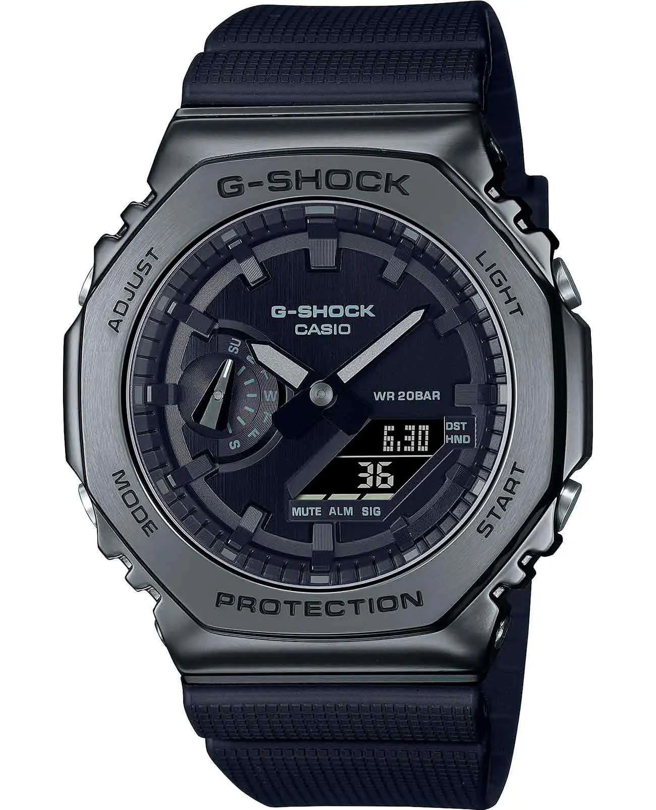 Часы Casio G-Shock GM-2100BB-1A купить в Казани по цене 39980 RUB:  описание, характеристики