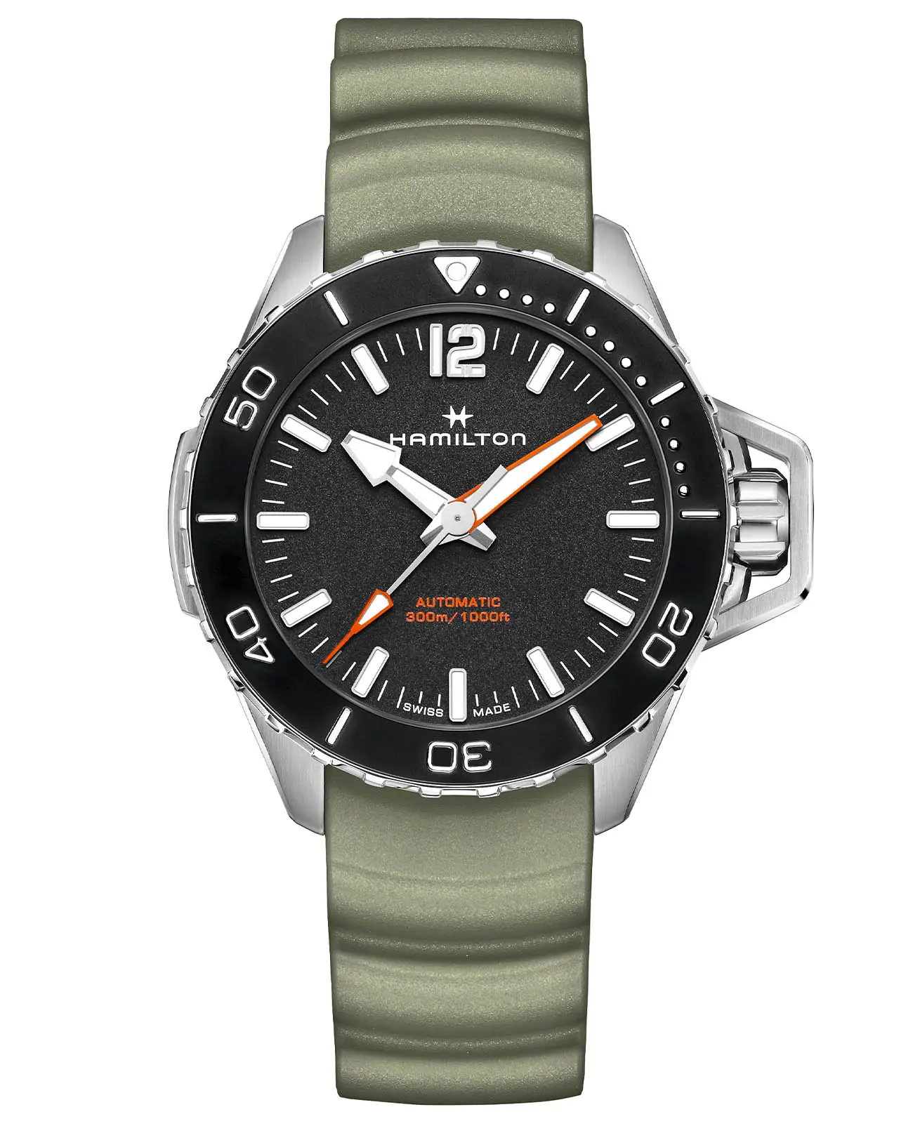 Часы Hamilton Khaki Navy Frogman Auto H77825331 купить в Набережных Челнах  по цене 113867 RUB: описание, характеристики