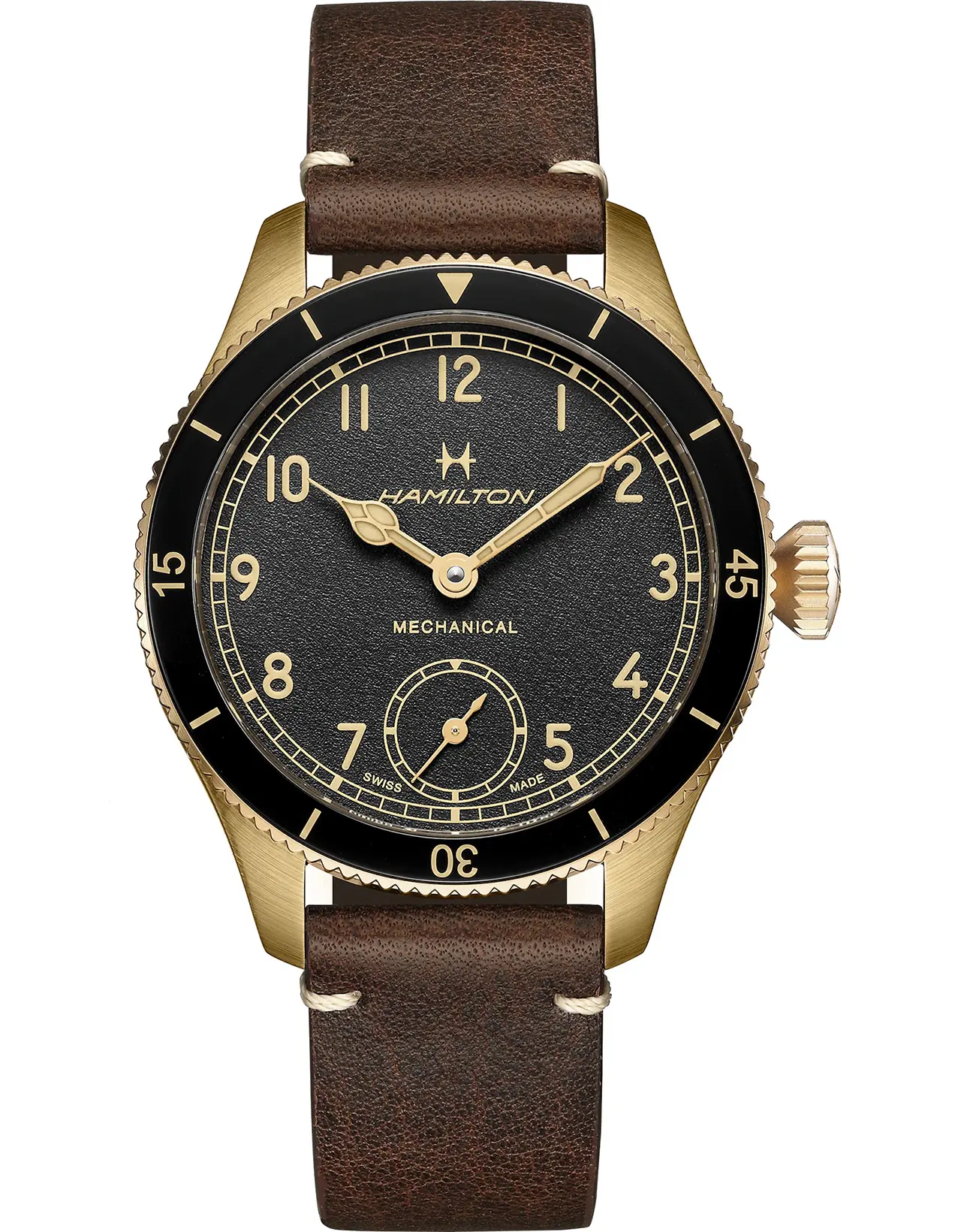 Часы Hamilton Khaki Aviation Pilot Pioneer Bronze H76709530 купить в Курске  по цене 211759 RUB: описание, характеристики