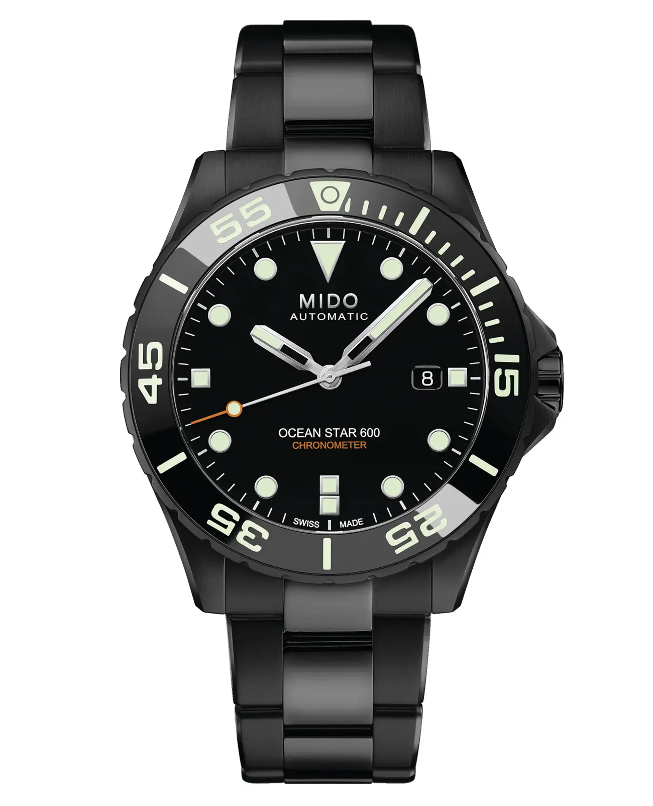 Часы Mido Ocean Star 600 Chronometer M0266083305100 купить в Омске по цене  215375 RUB: описание, характеристики