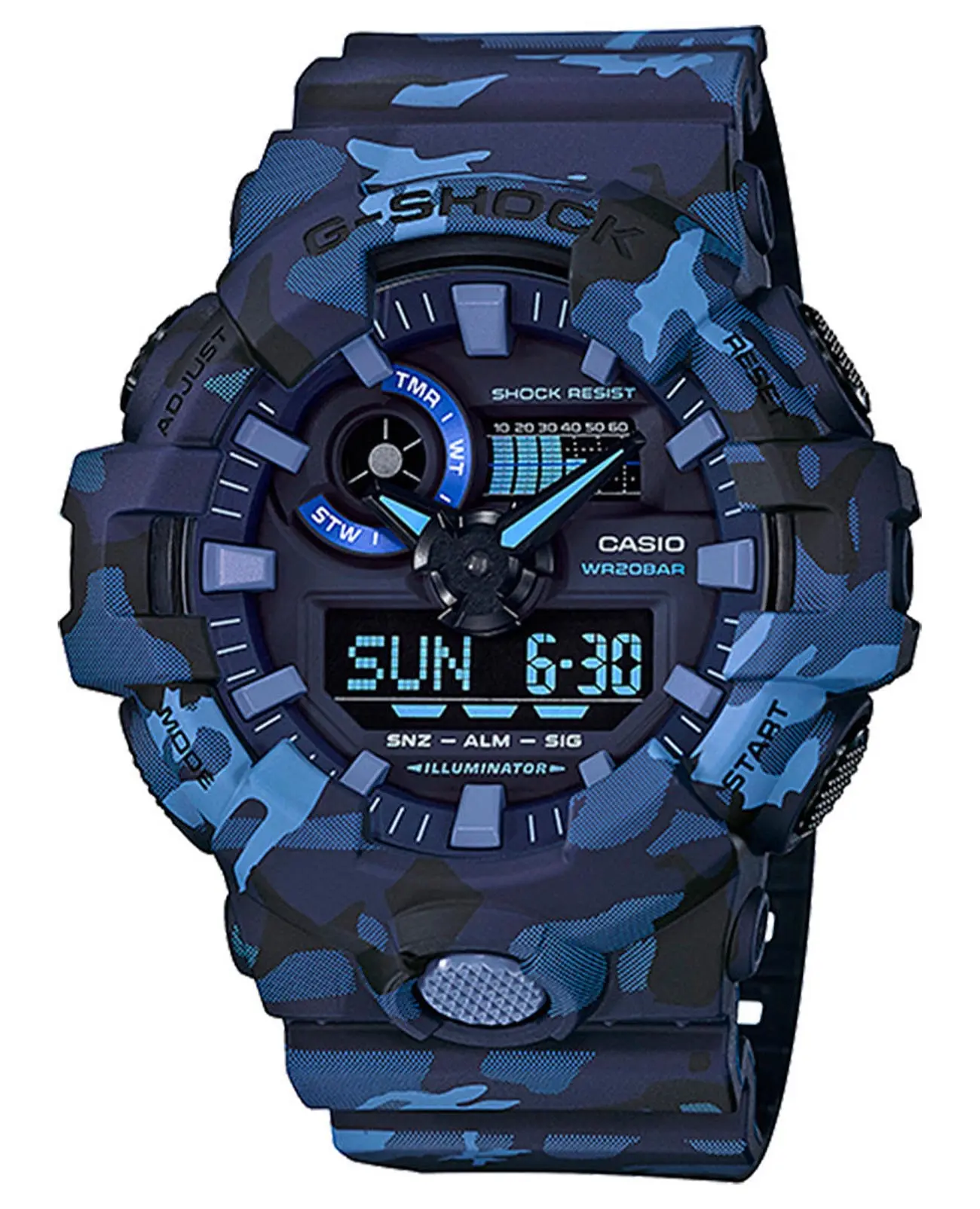 Часы Casio G-Shock GA-700CM-2A купить в Саратове по цене 17458 RUB:  описание, характеристики