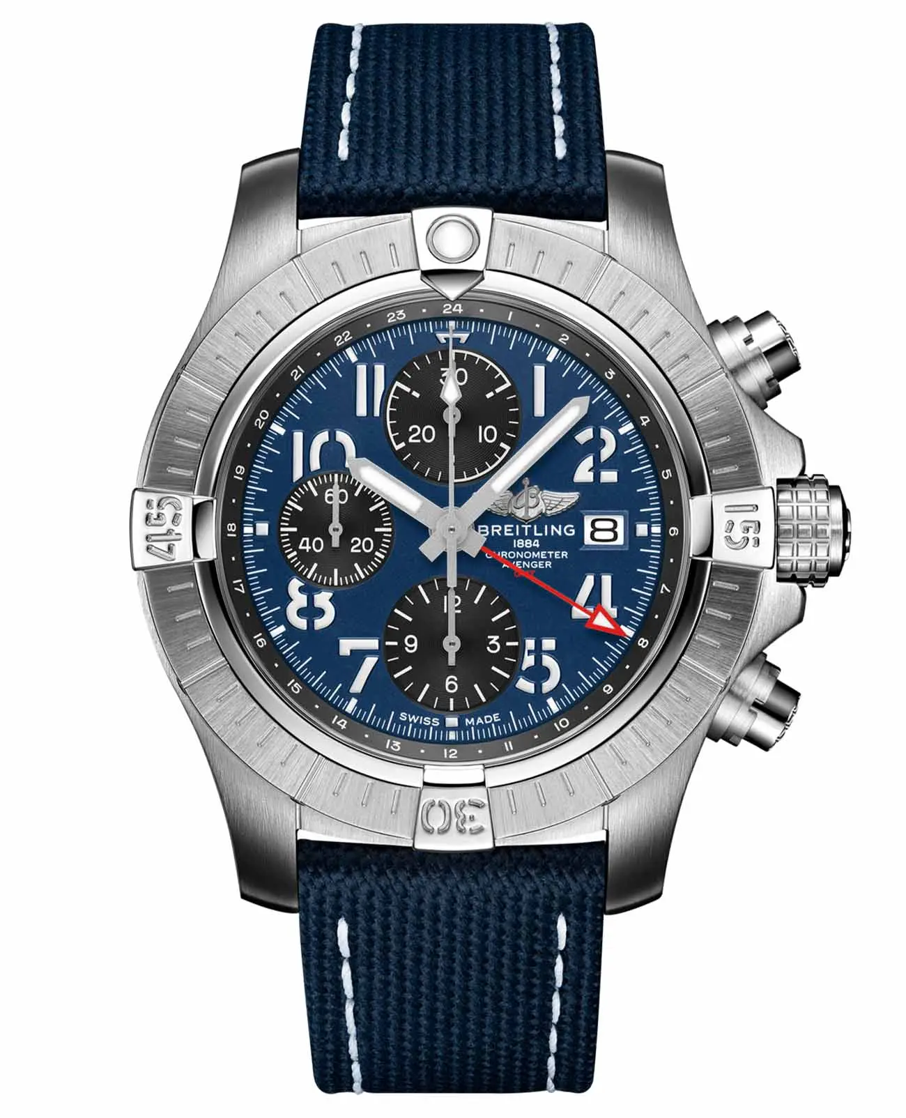 Часы Breitling Avenger Chronograph GMT 45 A24315101C1X2 купить в Казани по  цене 772190 RUB: описание, характеристики