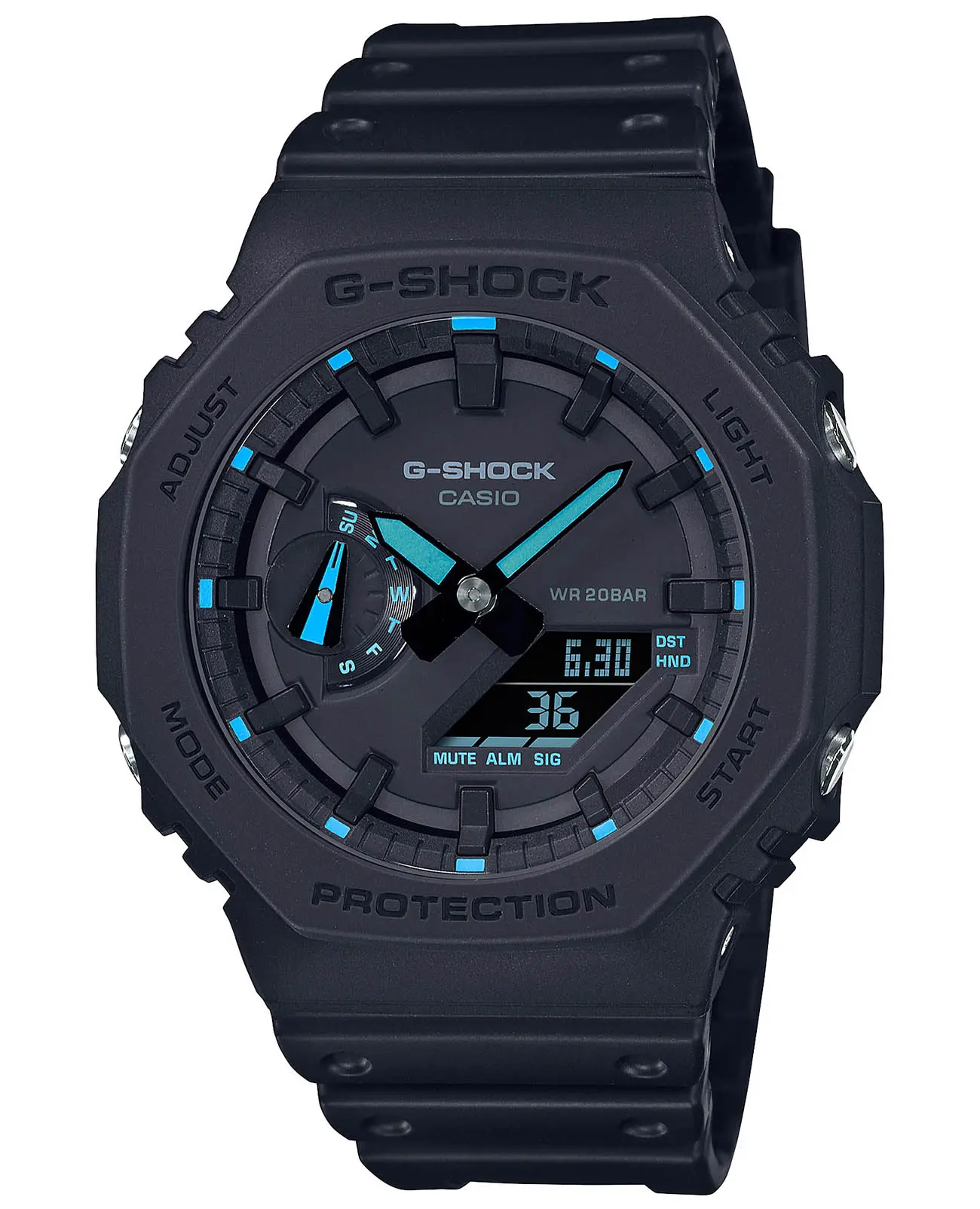 Часы Casio G-Shock GA-2100-1A2 купить в Омске по цене 18475 RUB: описание,  характеристики