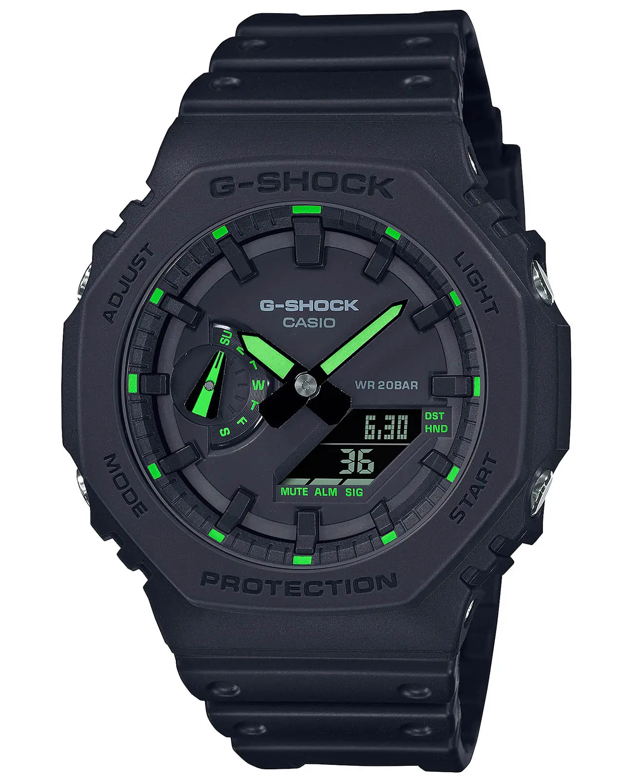 Часы Casio G-Shock GA-2100-1A3 купить в Казани по цене 15446 RUB: описание,  характеристики