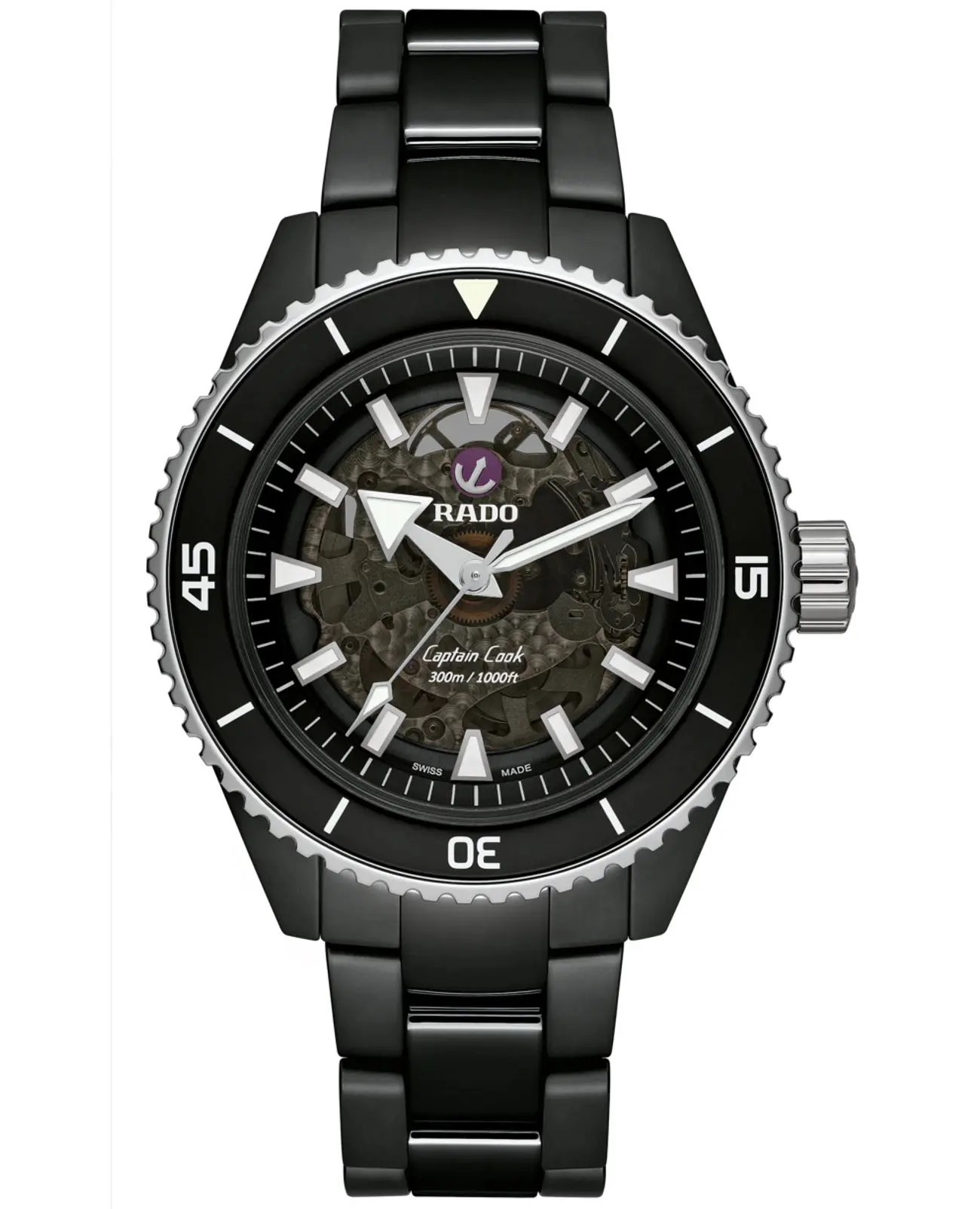 Часы Rado Captain Cook High-Tech Ceramic R32127152 купить в Ростове-на-Дону  по цене 525969 RUB: описание, характеристики