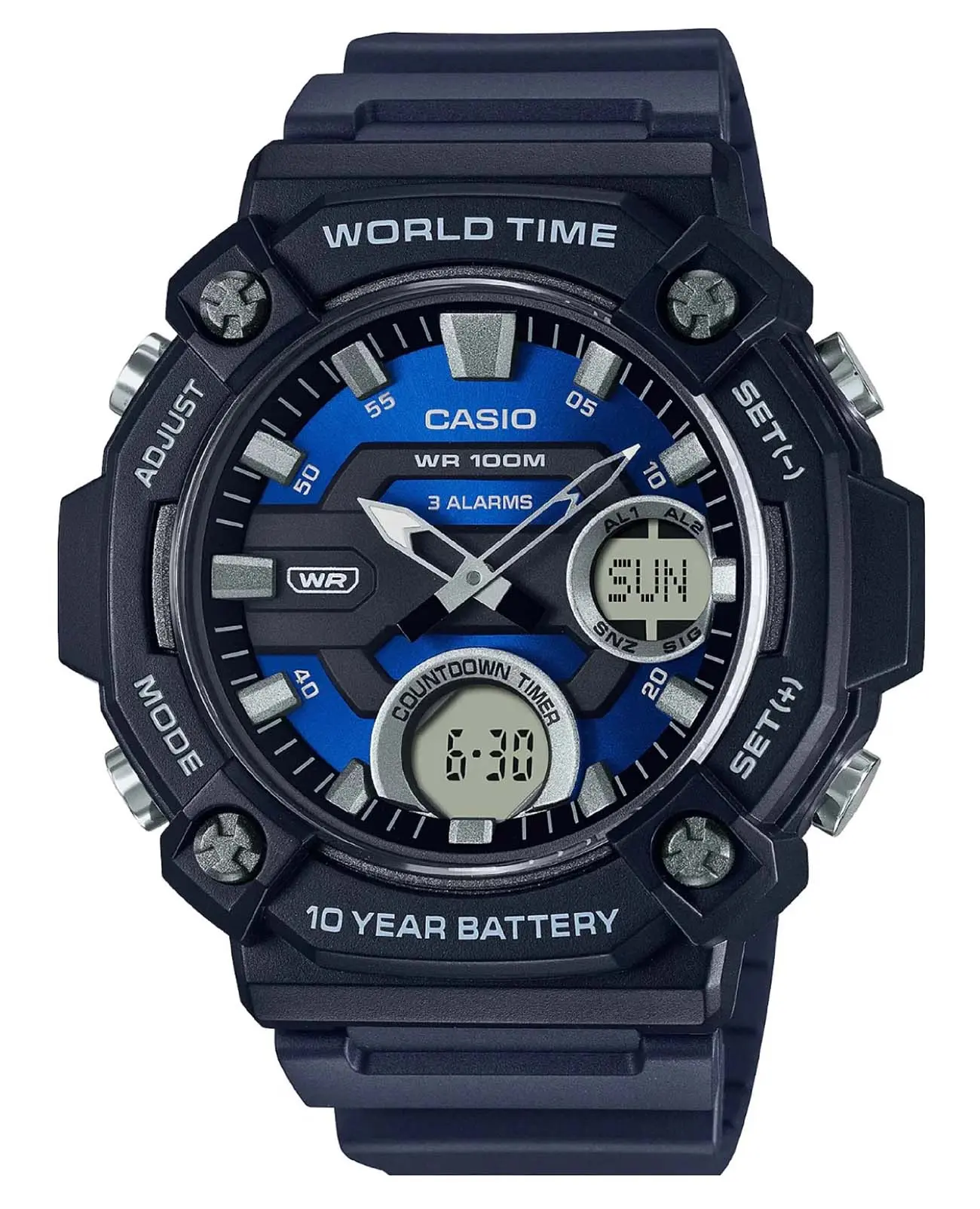 Часы Casio Collection AEQ-120W-2A купить в Подольске по цене 7421 RUB:  описание, характеристики