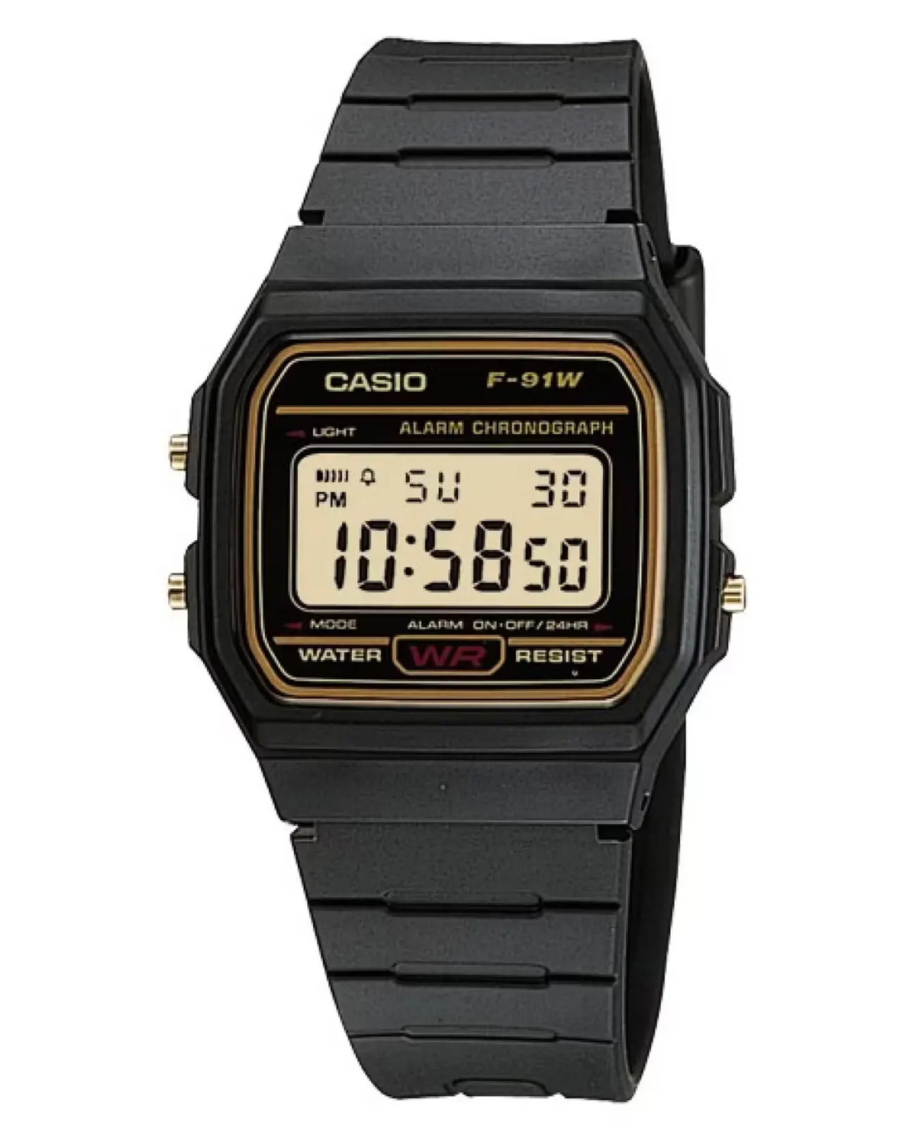 Часы Casio Illuminator F-91WG-9QDF купить в Казани по цене 2480 RUB:  описание, характеристики