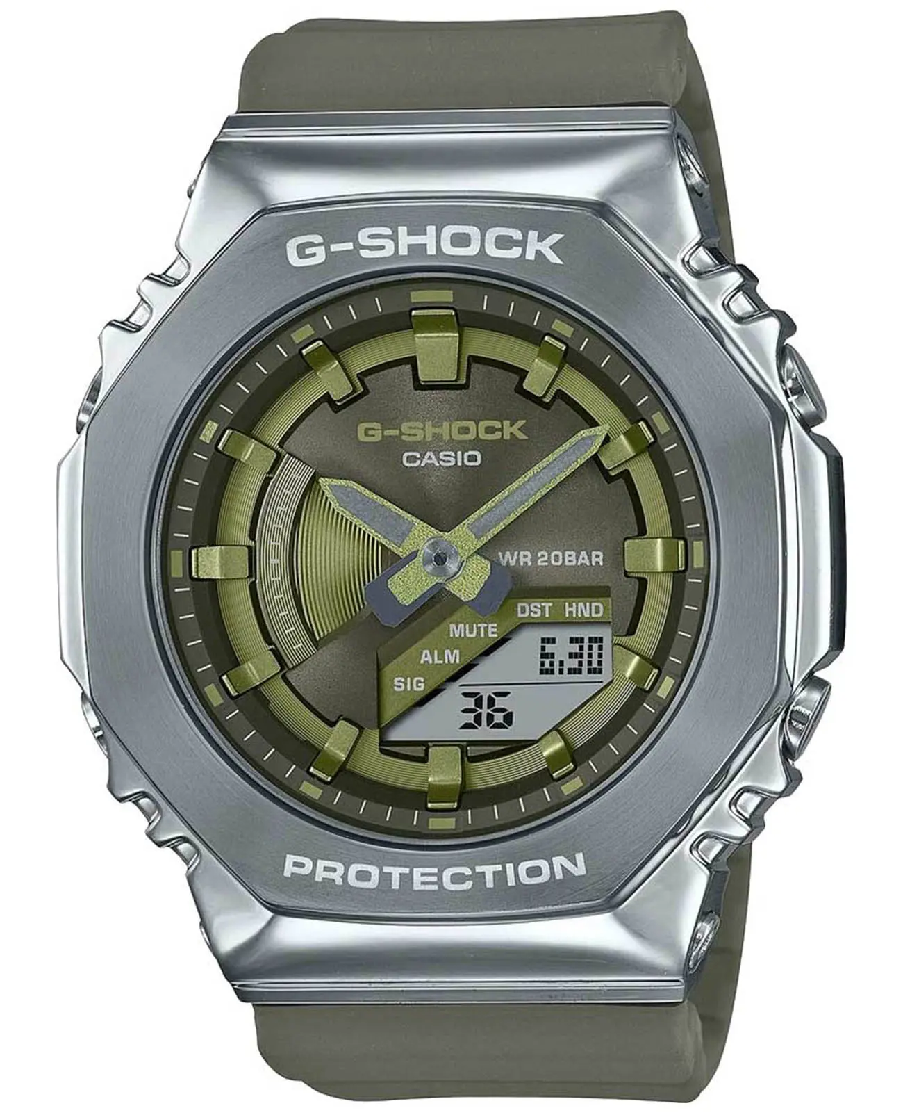 Часы Casio G-Shock GM-S2100-3AER купить в Омске по цене 27975 RUB:  описание, характеристики