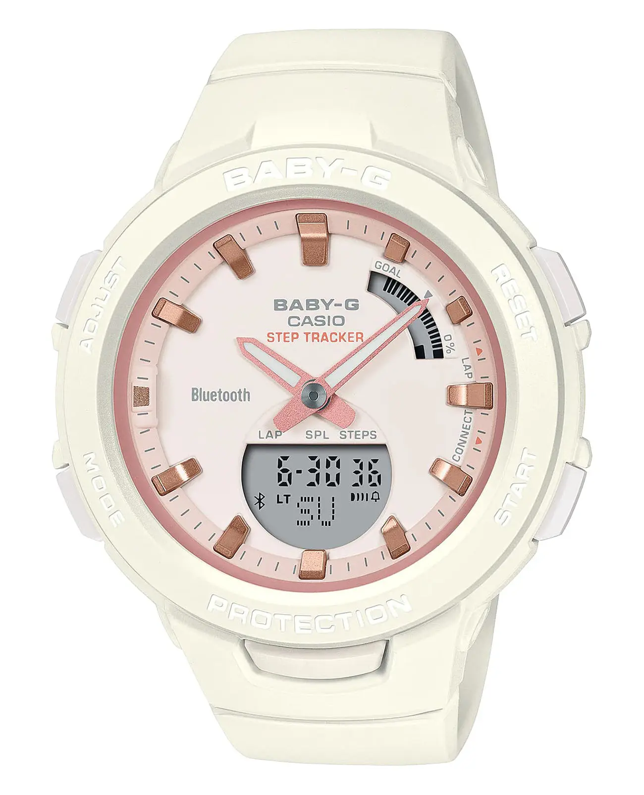 Часы Casio Baby-G BSA-B100CS-7A купить в Оренбурге по цене 19962 RUB:  описание, характеристики