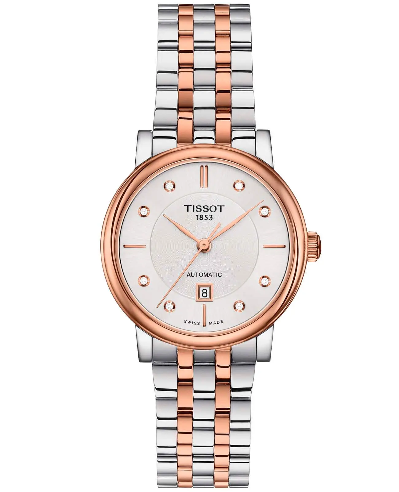 Часы Tissot Carson Automatic Lady T1222072203600 купить в Волжском по цене  132539 RUB: описание, характеристики