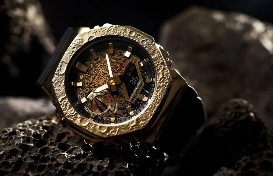 Casio G Shock GM 2100MG 1A Moon Watch Gold