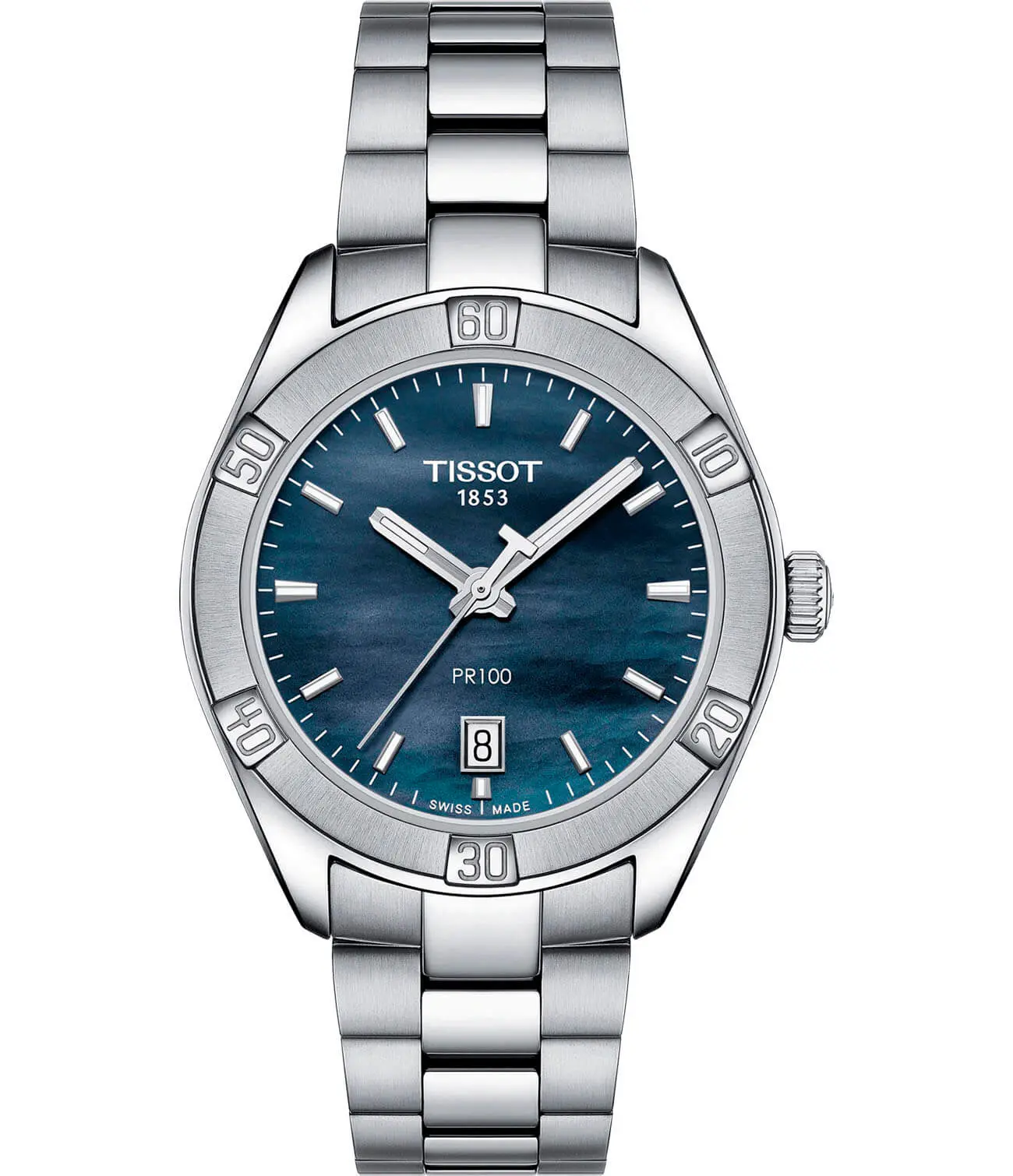 Часы Tissot PR 100 Sport Chic T1019101112100 купить в Новосибирске по цене  56389 RUB: описание, характеристики