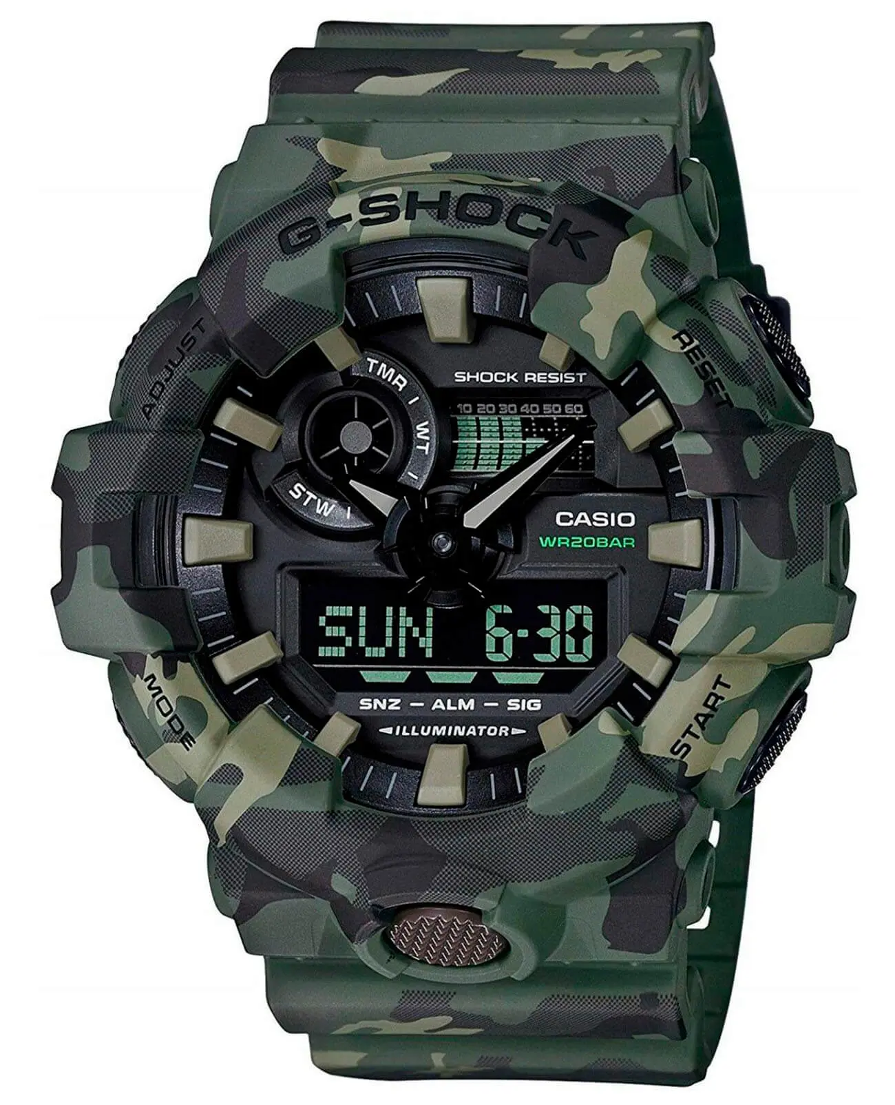 Часы Casio G-Shock GA-700CM-3A купить в Оренбурге по цене 20200 RUB:  описание, характеристики