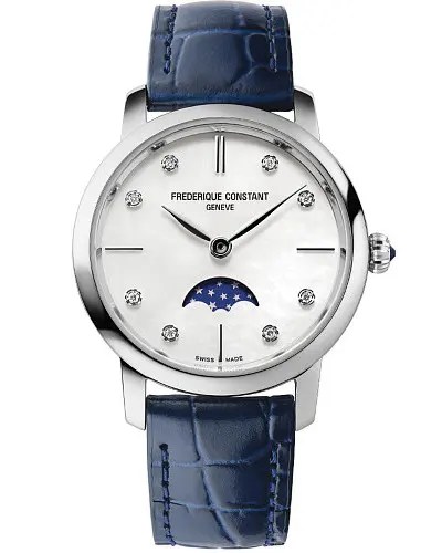 Frederique Constant Slimline Ladies Moonphase FC-206MPWD1S6