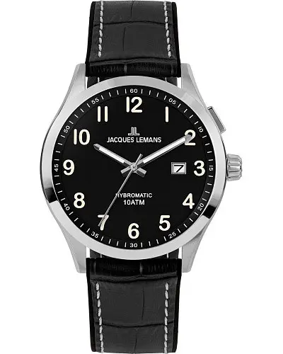 Jacques lemans black on sale watch