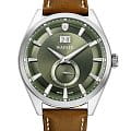 Wainer Wainer Classic WA.17100-A  WA.17100-A кварцевые мужские часы  зеленый циферблат, браслет кожаный — вид спереди